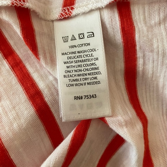 Sigrid Olsen White and Pink Boxy Short Sleeve Tee - Picture 7 of 8